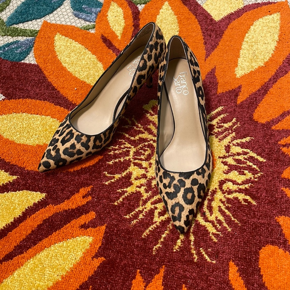 Leopard print heels